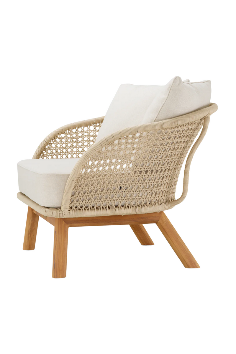 Cream Rope Outdoor Lounge Chair | Eichholtz Trinity | Oroatrade.com