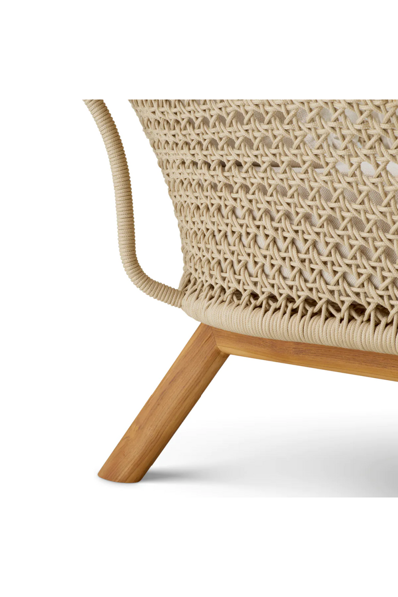 Cream Rope Outdoor Lounge Chair | Eichholtz Trinity | Oroatrade.com