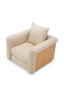 Ecru Fabric Lounge Chair | Eichholtz Amadeo | Oroatrade.com
