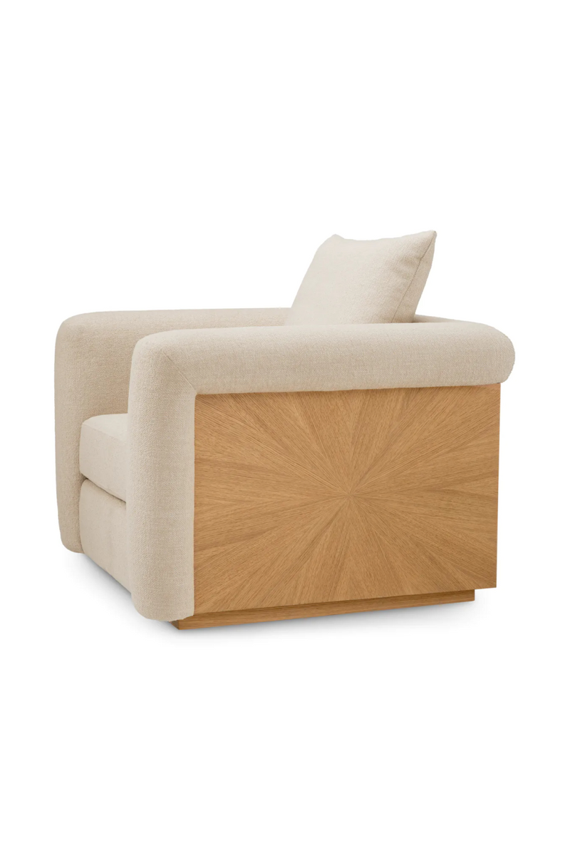 Ecru Fabric Lounge Chair | Eichholtz Amadeo | Oroatrade.com