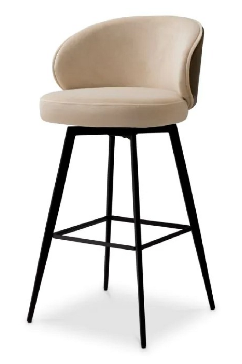 Curved-Back Beige Bar Stool | Eichholtz Camerota | Oroatrade.com