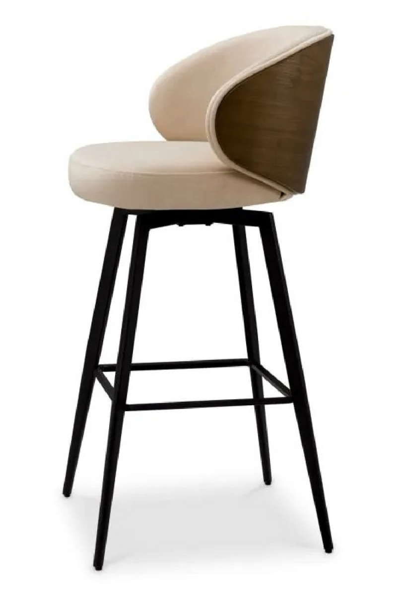Curved-Back Beige Bar Stool | Eichholtz Camerota | Oroatrade.com