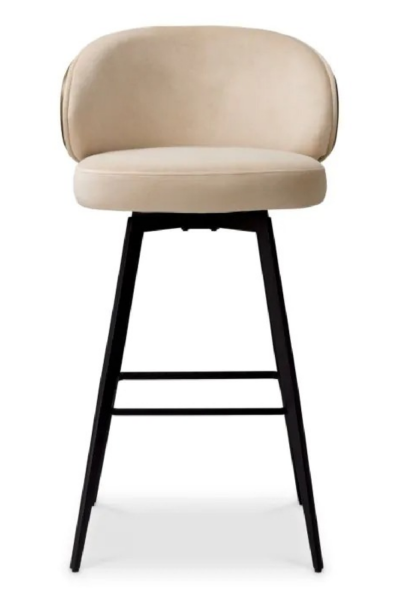 Curved-Back Beige Bar Stool | Eichholtz Camerota | Oroatrade.com