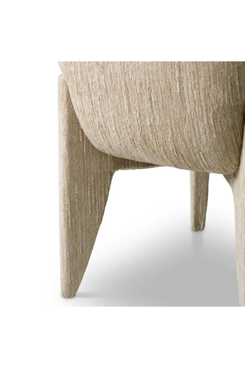 Beige Textured Fabric Dining Chair | Eichholtz Marius | Oroatrade.com