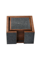 Shagreen Coasters with Box (6) | Andrew Martin Lexi | Oroatrade.com