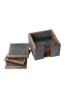 Shagreen Coasters with Box (6) | Andrew Martin Lexi | Oroatrade.com