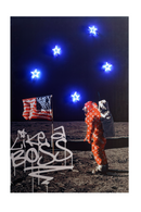 Contract furniture - Neon Astronaut Pop Art Print - www.oroatrade.com