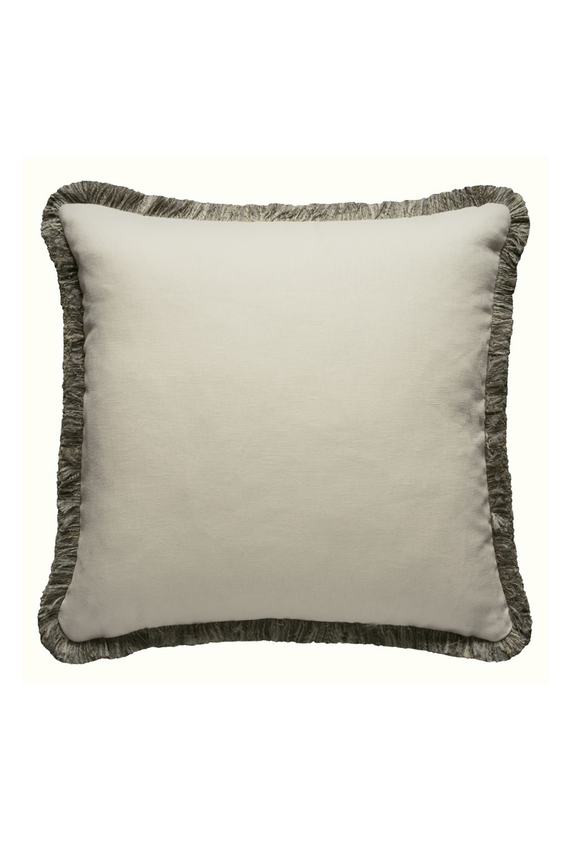 Fringed Linen Cushion | Andrew Martin Beagle | Oroatrade.com