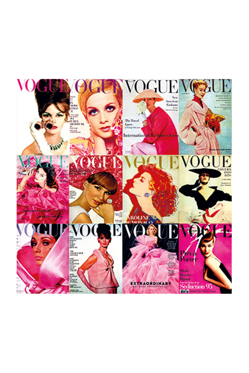 Pink Fashion Magazine Photographic Artwork | Andrew Martin Vogue Covers Vol. 1 | Oroatrade.com