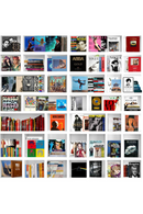 White Square Bookshelf Art Print | Cobra Art My Life In A Nutshell Vol. 2