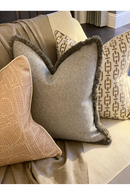 Boucle Fringed Square Cushion | Andrew Martin Huntsman | Oroatrade.com