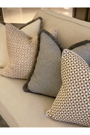 Boucle Fringed Square Cushion | Andrew Martin Huntsman | Oroatrade.com