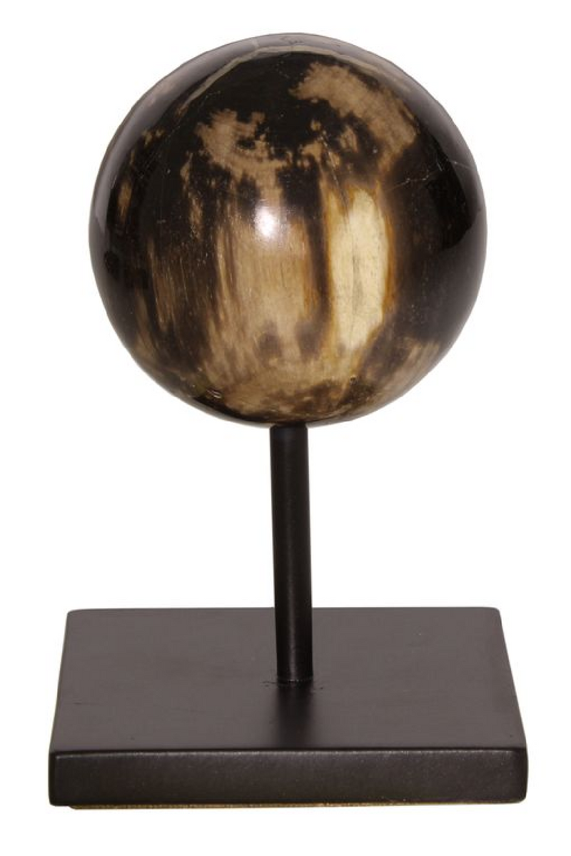 Petrified Wood Sphere On Stand | Andrew Martin | Oroatrade.com