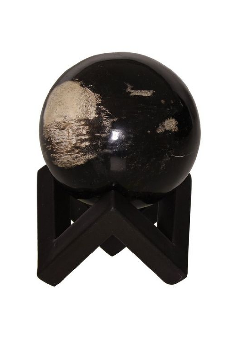 Petrified Wood Decorative Sphere | Andrew Martin | Oroatrade.com