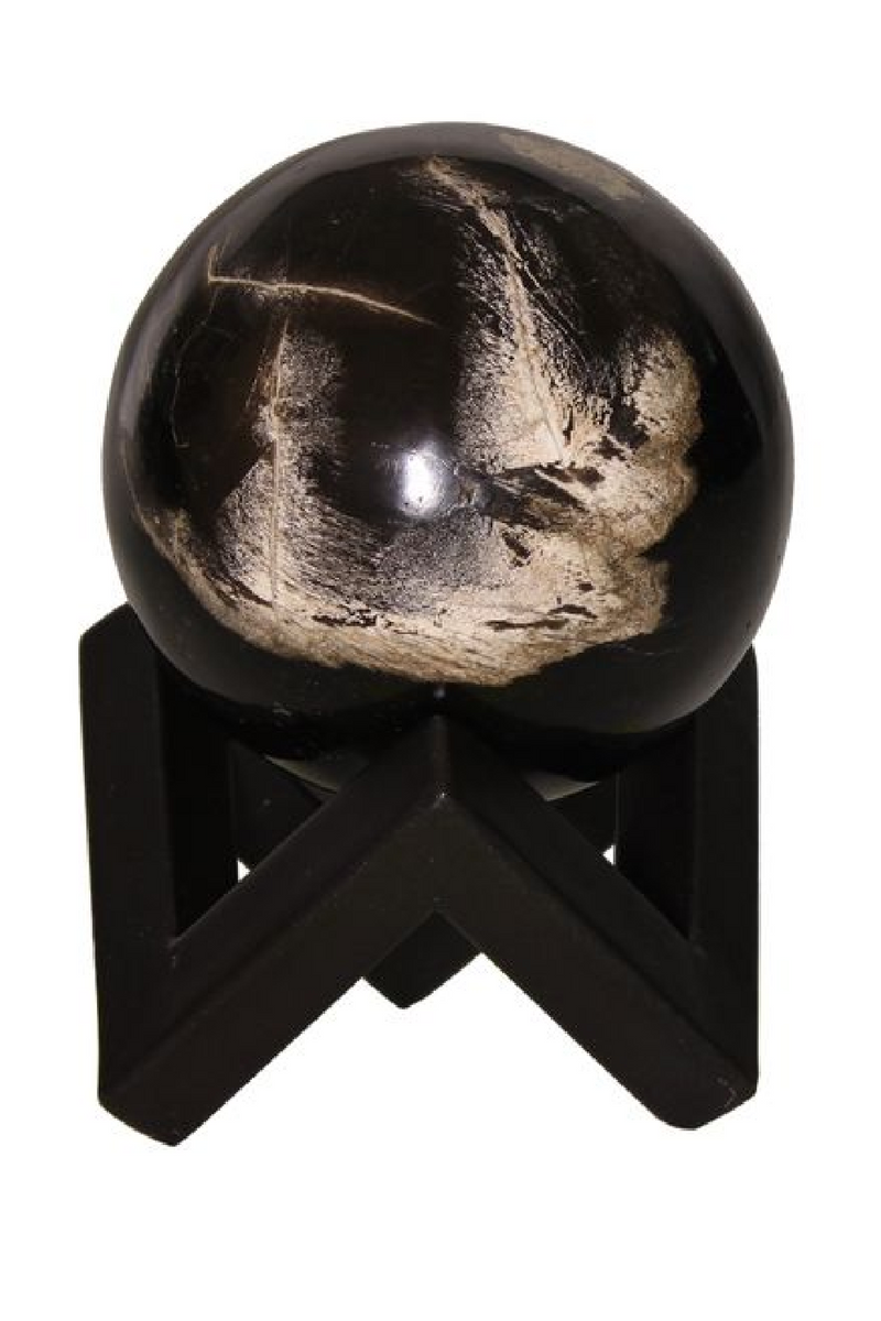 Petrified Wood Decorative Sphere | Andrew Martin | Oroatrade.com