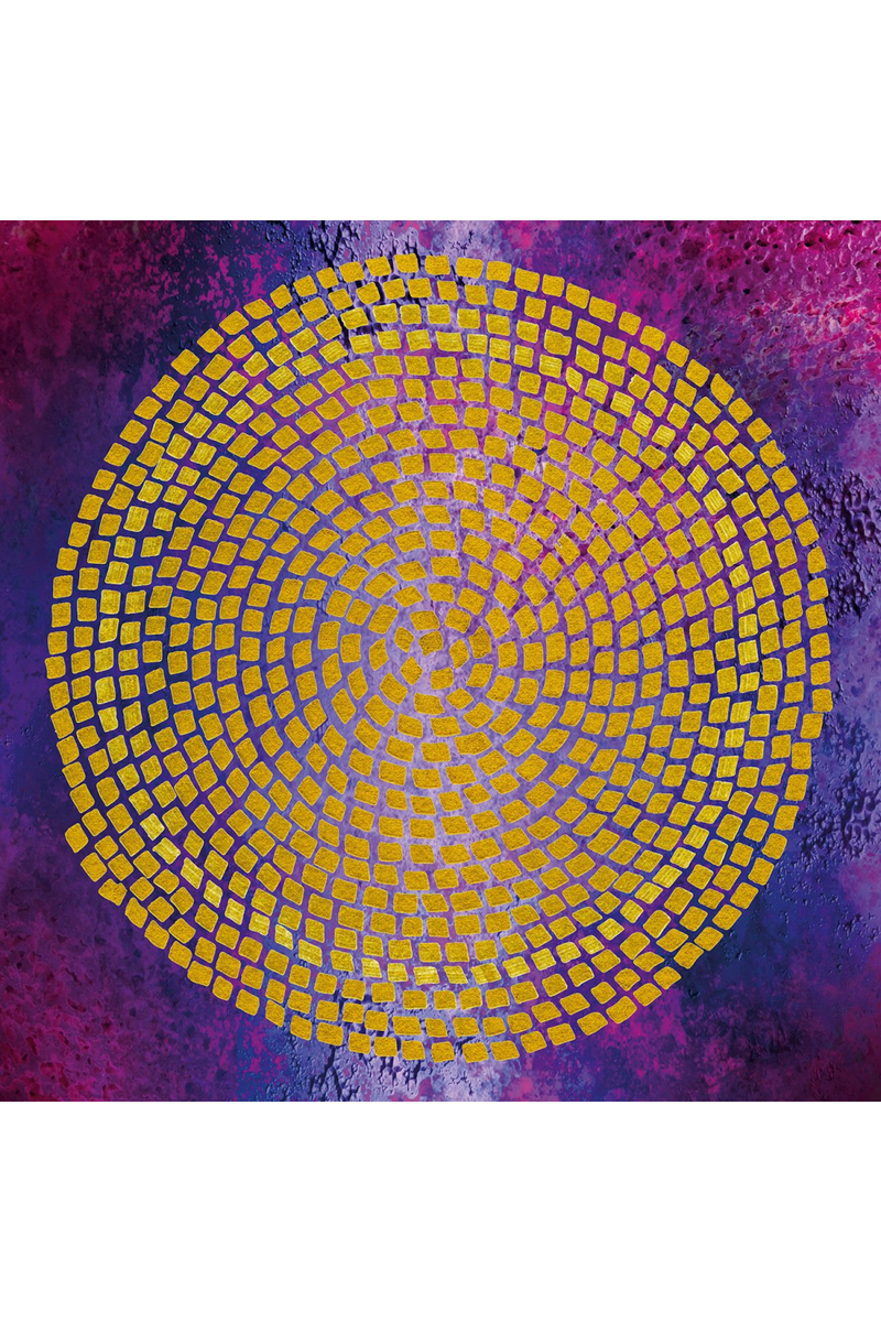 Gold Mosaic Photography Artwork | Andrew Martin Labyrinth | Oroatrade.com