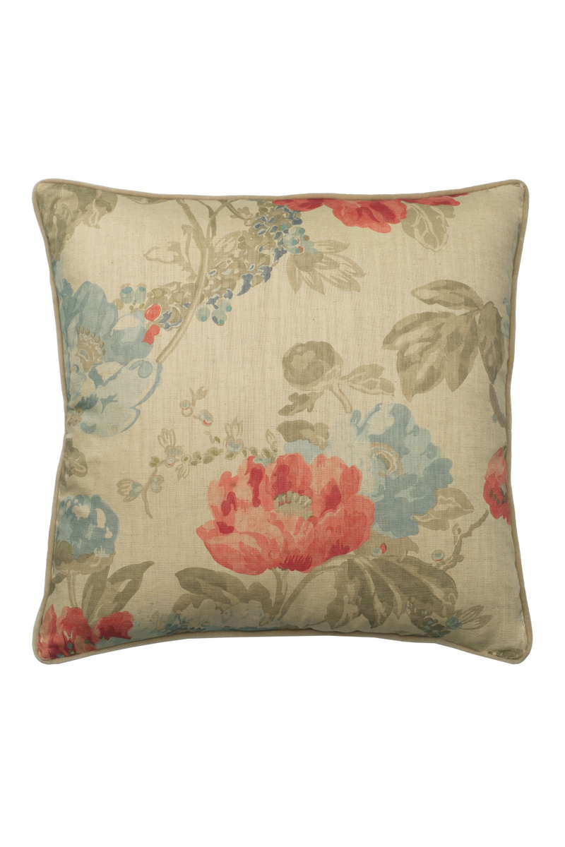 Floral Cotton Cushion | Andrew Martin Peony | Oroatrade.com