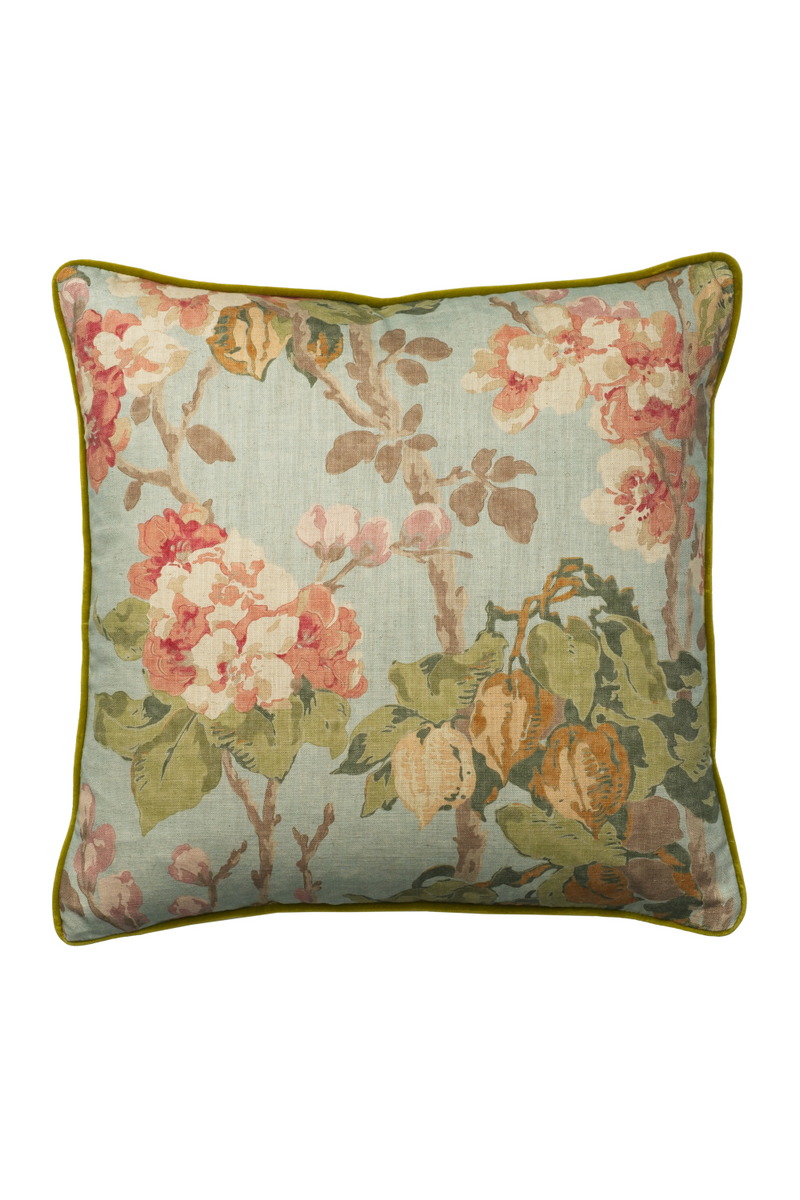 Flower Motif Cotton Cushion | Andrew Martin Midsummer | Oroatrade.com