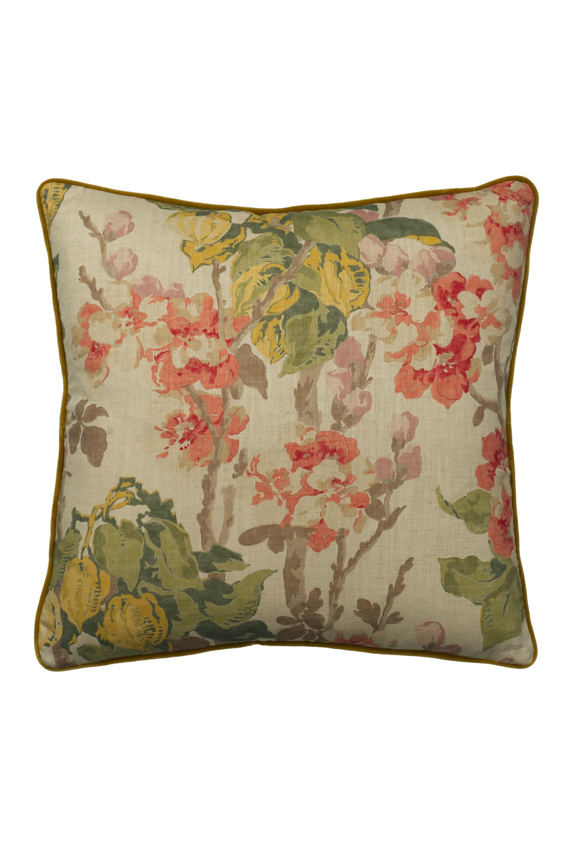 Flower Motif Cotton Cushion | Andrew Martin Midsummer | Oroatrade.com