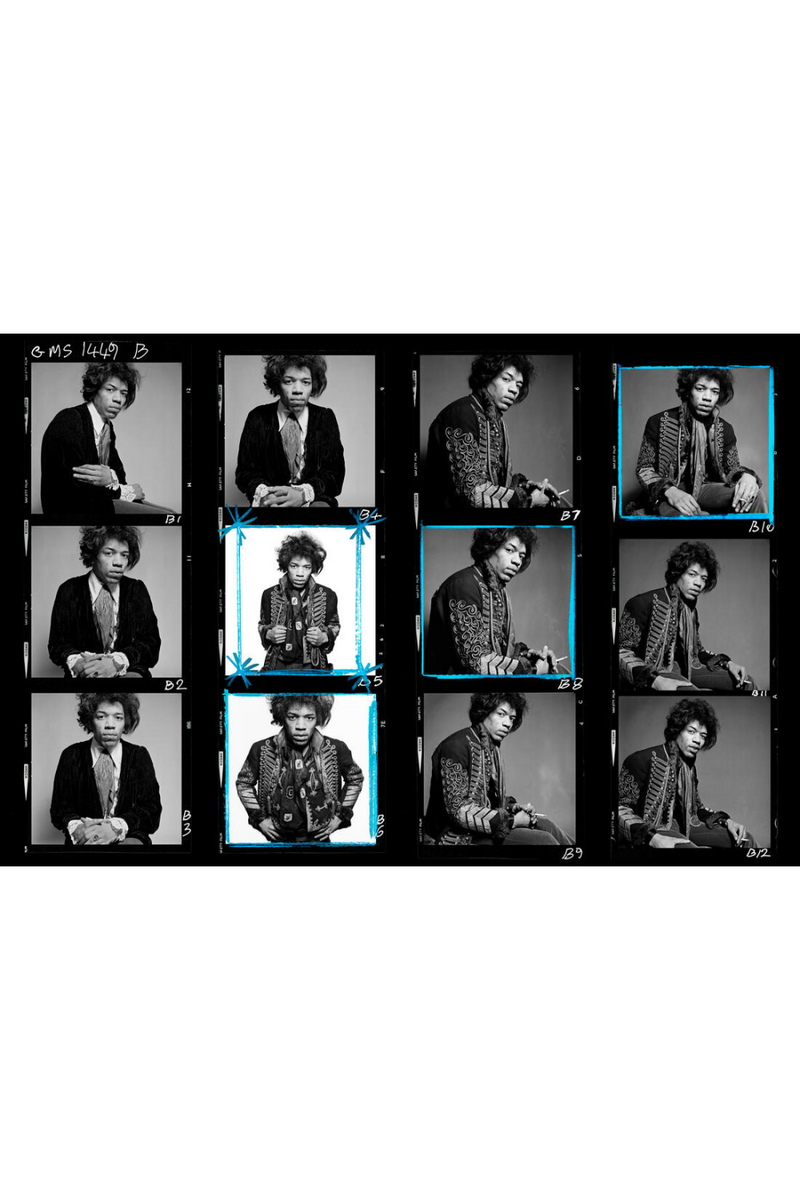 Music Icon Photographic Artwork | Andrew Martin Rock Royalty - Jimi Hendrix | Oroatrade.com