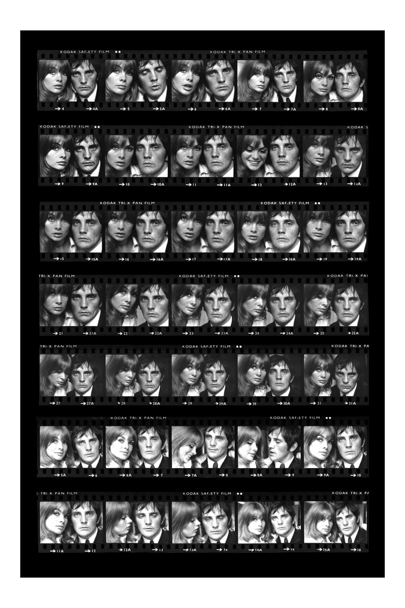 Iconic Couple Photographic Artwork | Andrew Martin Faces Of The Sixties - Jean Shrimpton and Terence Stamp | Oroatrade.com