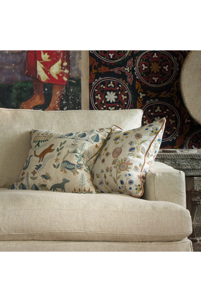 Embroidered Linen Cushion | Andrew Martin Scout | Oroatraed.com