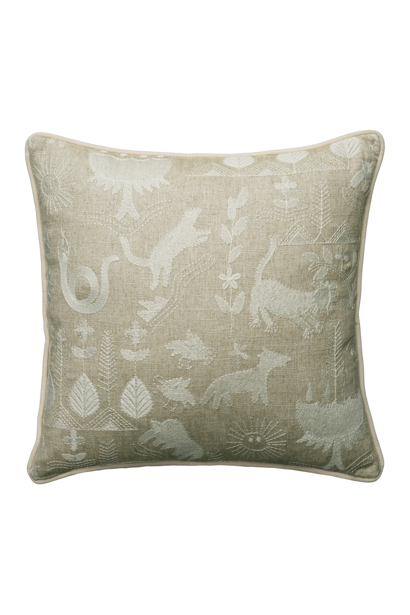 Embroidered Linen Cushion | Andrew Martin Scout | Oroatraed.com