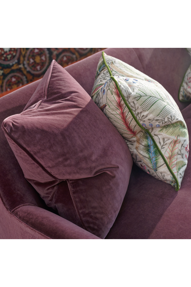 Foliage Embroidery Linen Cushion | Andrew Martin Spirit | Oroatrade.com