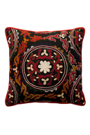 Floral Embroidered Linen Cushion | Andrew Martin Yurt | Oroatrade.com