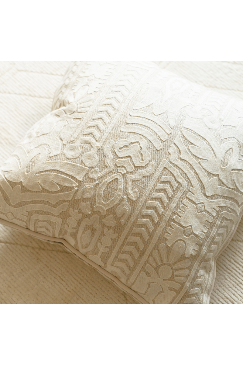 Linen Embroidered Cushion | Andrew Martin Totem | Oroatrade.com