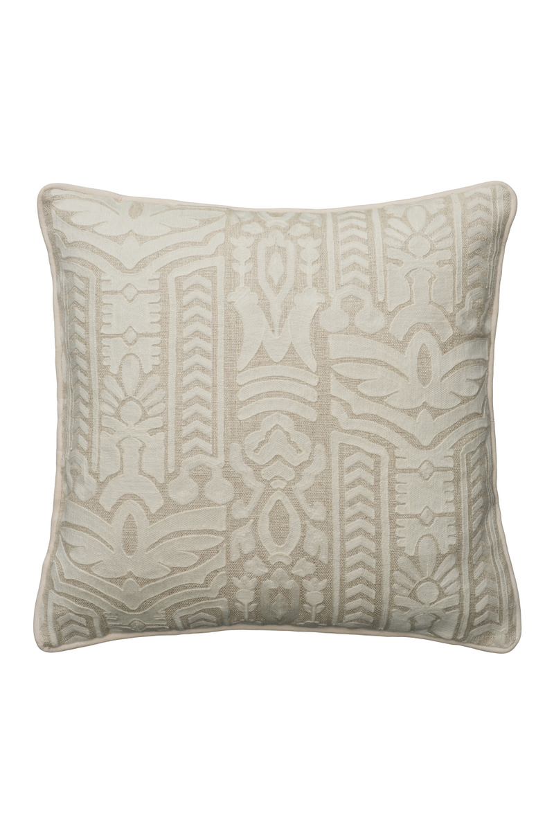 Linen Embroidered Cushion | Andrew Martin Totem | Oroatrade.com