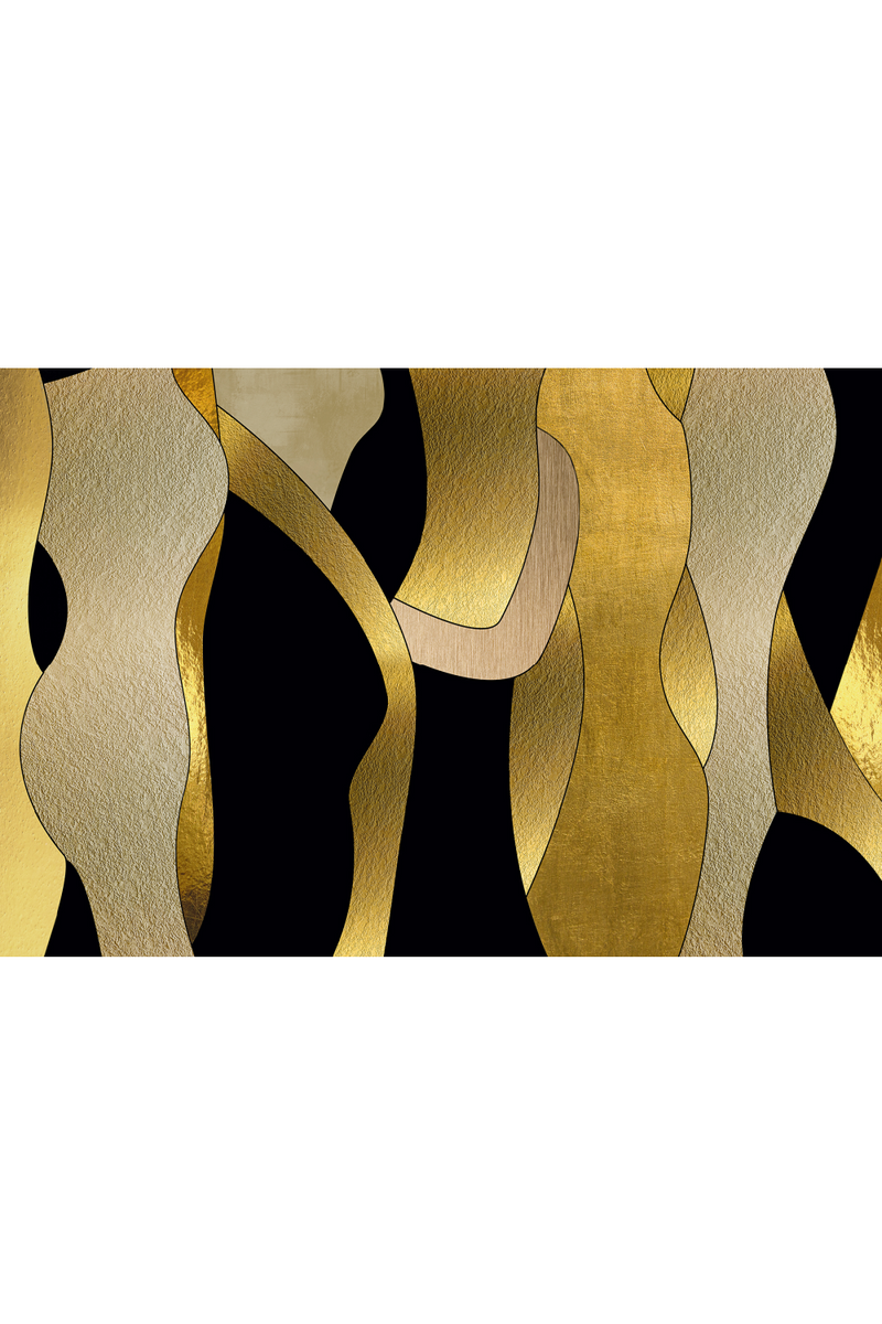 Modern Abstract Plexiglass Artwork | Andrew Martin Composition In Gold | Oroatrade.com