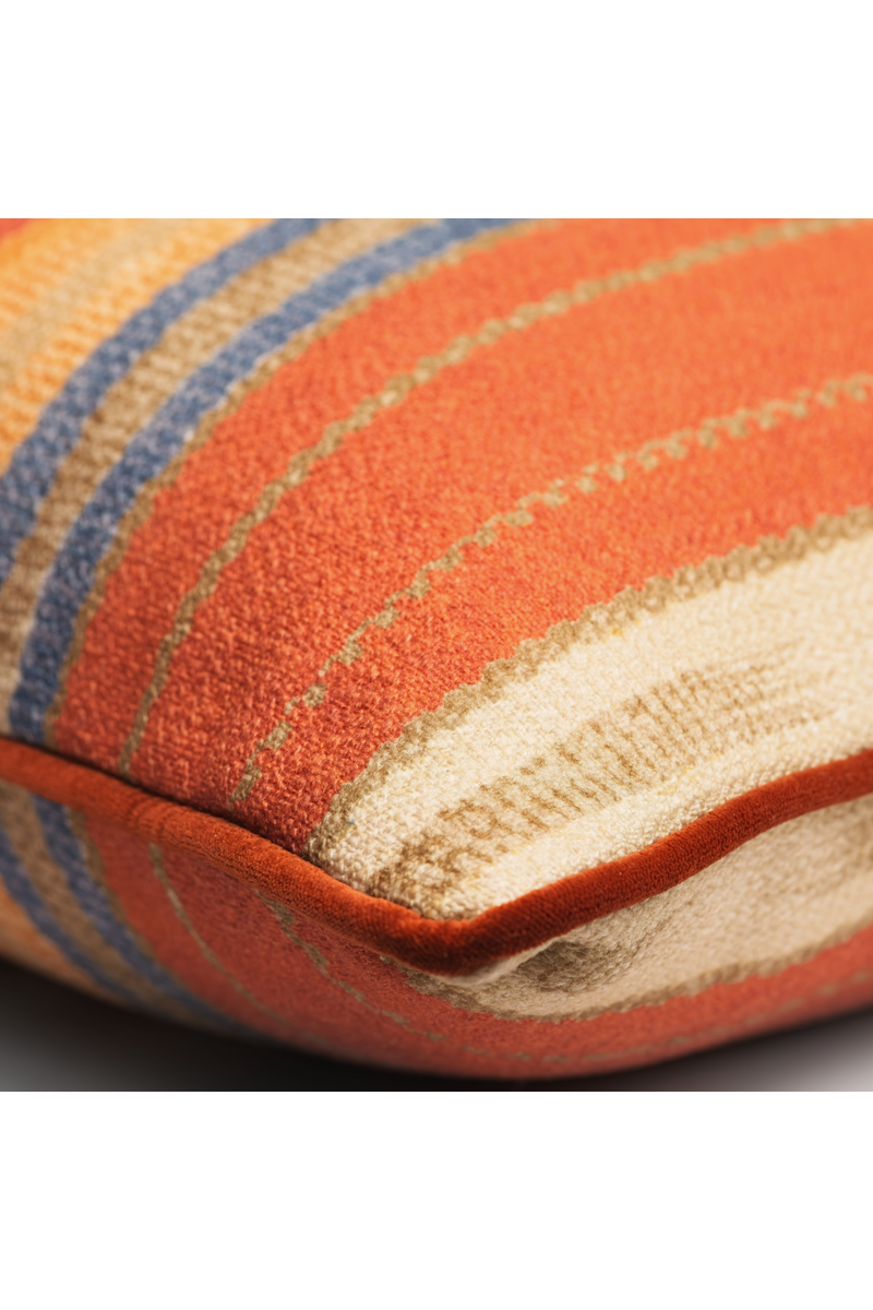 Multi-Colored Stripe Outdoor Cushion | Andrew Martin Brick | Oroatrade.com