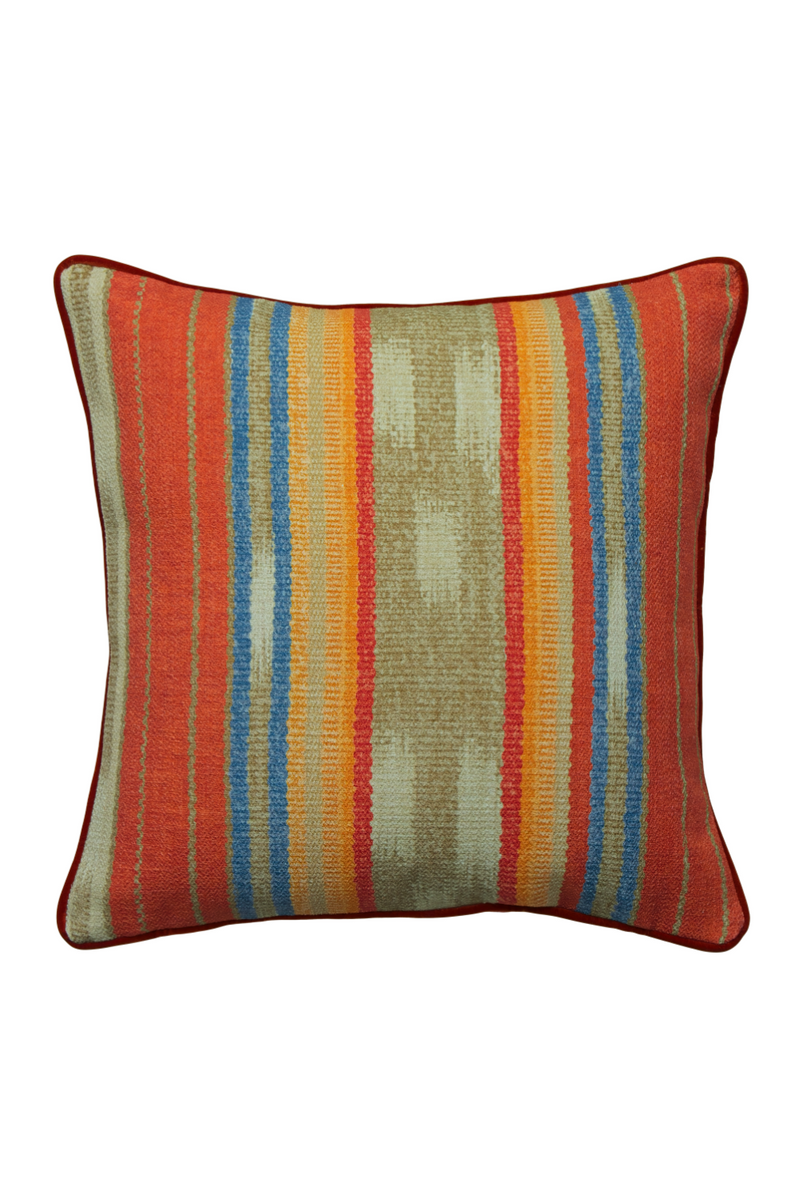 Multi-Colored Stripe Outdoor Cushion | Andrew Martin Brick | Oroatrade.com