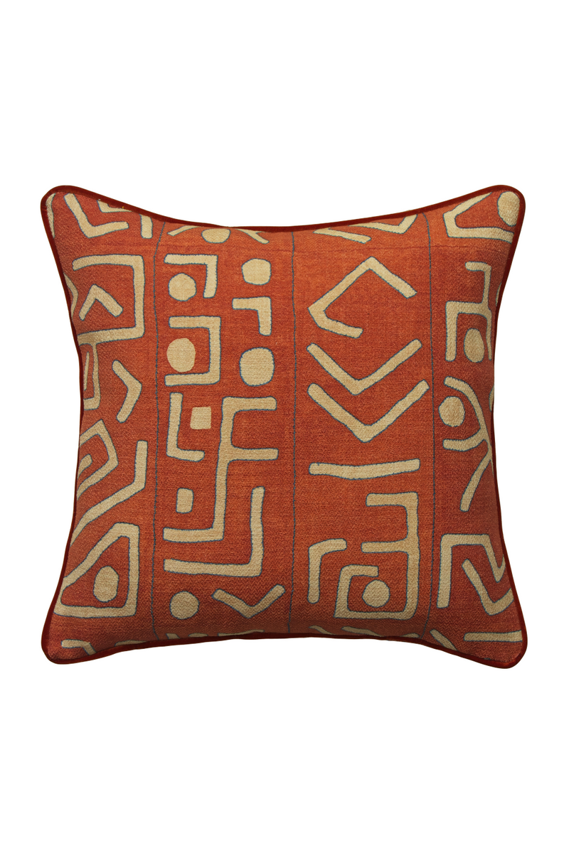 Geometric Print Outdoor Cushion | Andrew Martin Trojan | Oroatrade.com