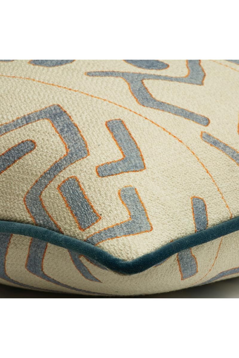 Geometric Print Outdoor Cushion | Andrew Martin Trojan | Oroatrade.com