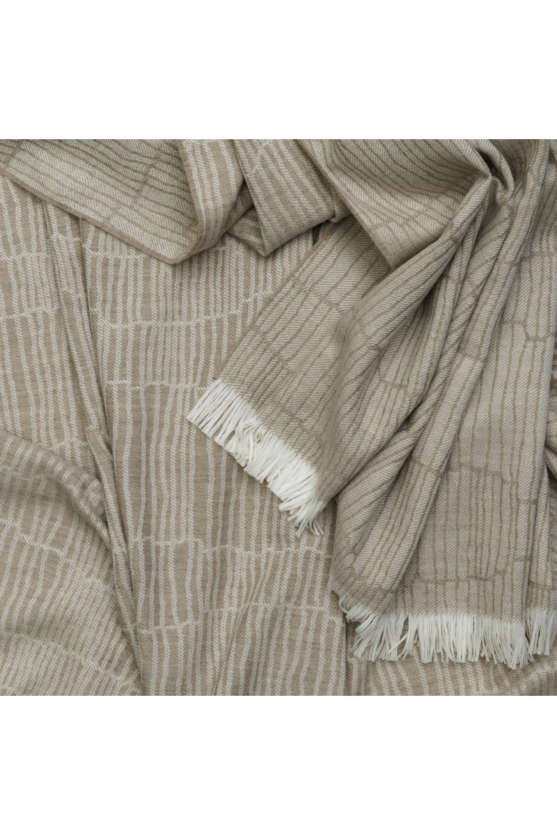 Merino Wool Trimmed Throw | Andrew Martin Canale | Oroatrade.com