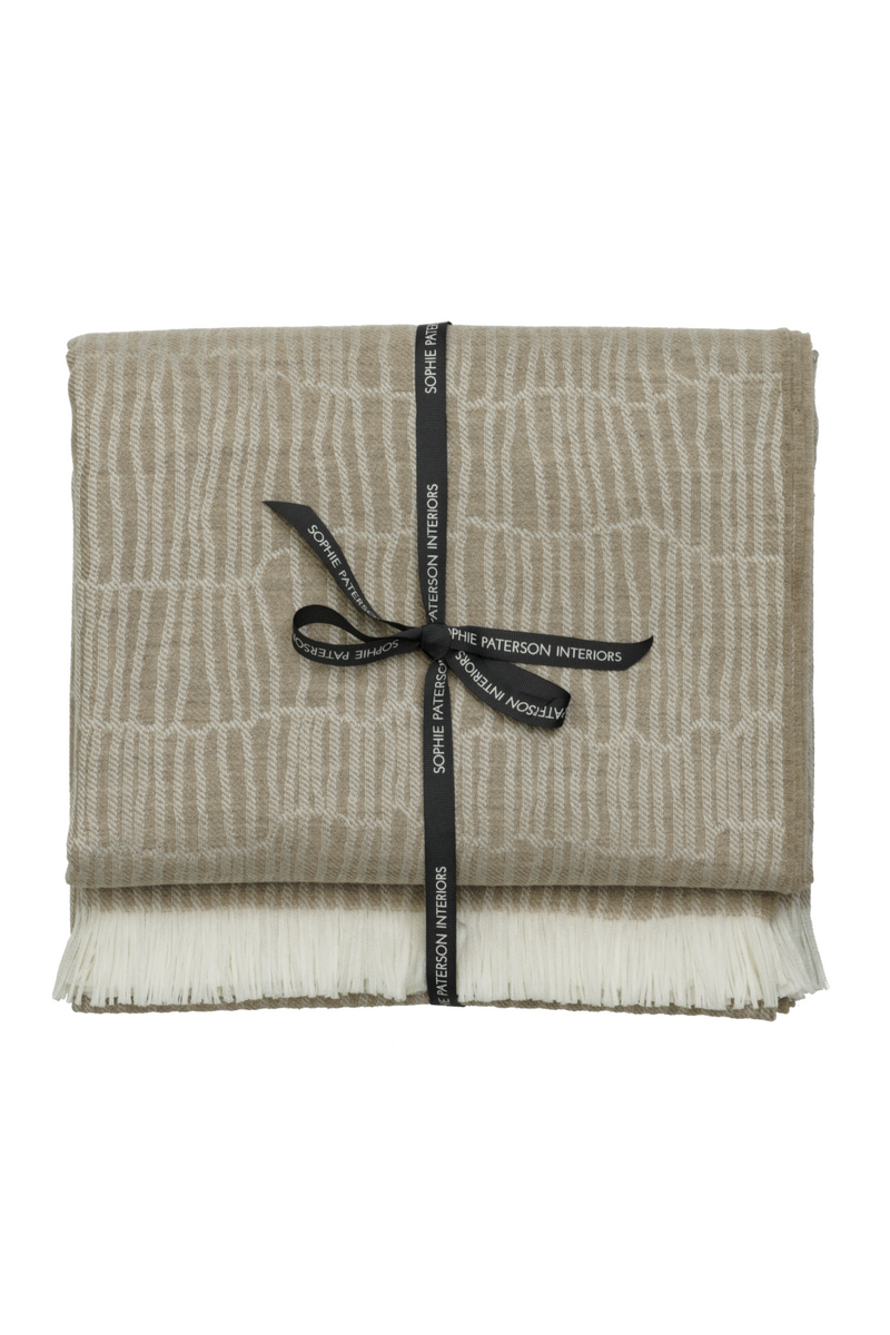 Merino Wool Trimmed Throw | Andrew Martin Canale | Oroatrade.com