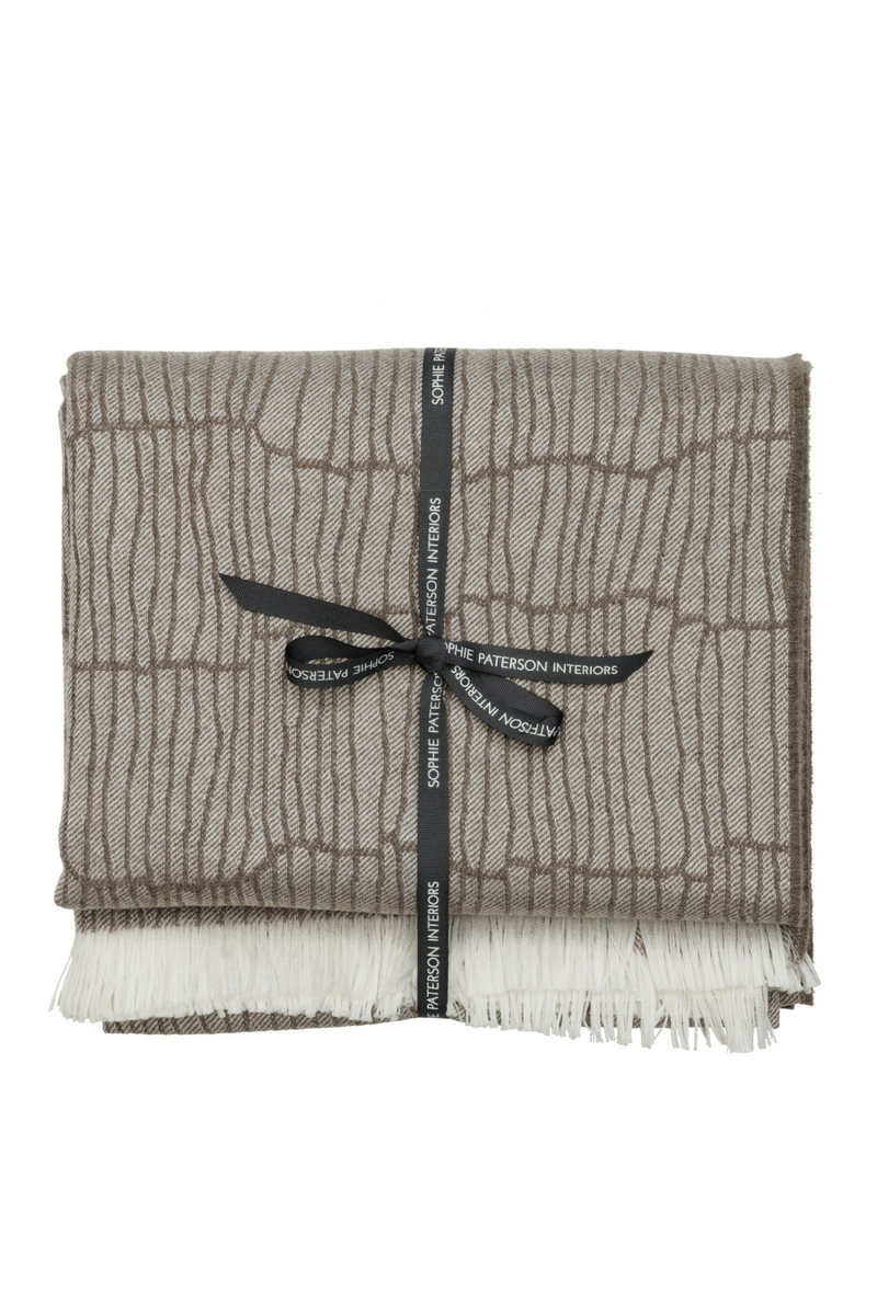 Merino Wool Trimmed Throw | Andrew Martin Canale | Oroatrade.com