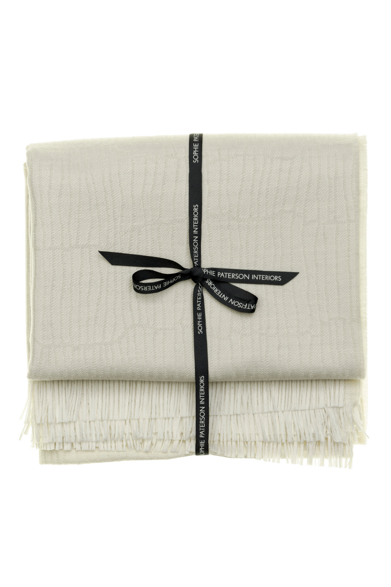 Merino Wool Trimmed Throw | Andrew Martin Canale | Oroatrade.com