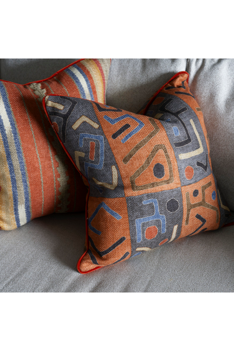 Geometric Patterned Throw Pillow | Andrew Martin Ashanti | Oroatarde.com