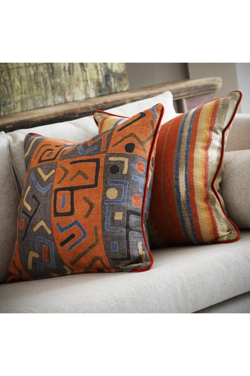 Geometric Patterned Throw Pillow | Andrew Martin Ashanti | Oroatarde.com