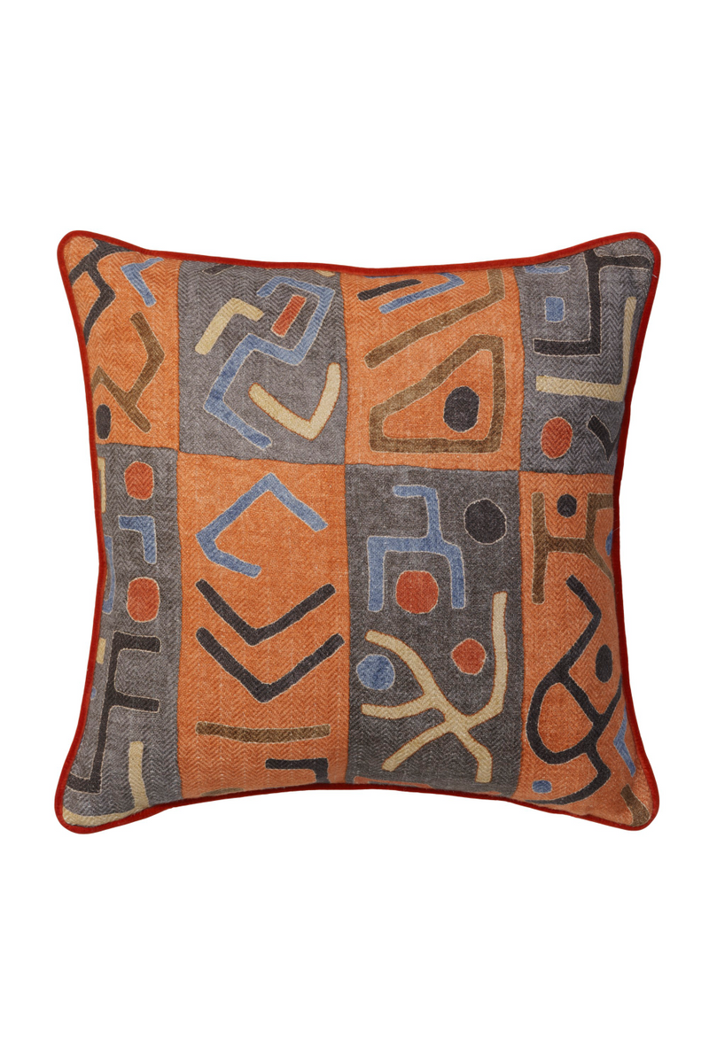 Geometric Patterned Throw Pillow | Andrew Martin Ashanti | Oroatarde.com