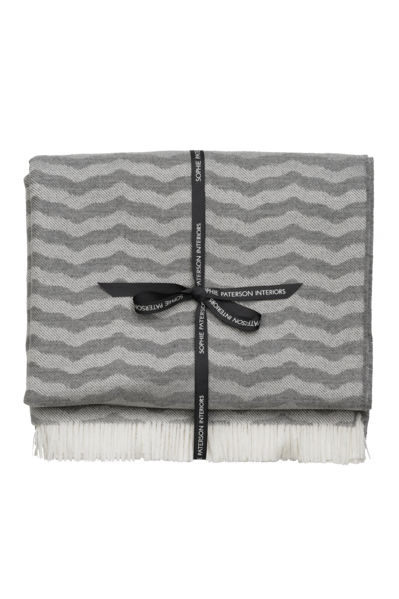 Wavy Pattern Wool Throw | Andrew Martin Fosca | Oroatrade.com