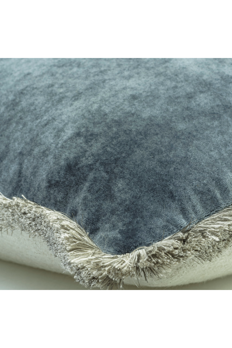 Two-Tone Trimmed Velvet Cushion | Andrew Martin Venetia | Oroatrade.com