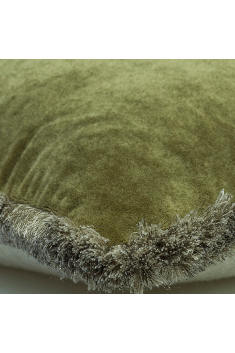 Two-Tone Trimmed Velvet Cushion | Andrew Martin Venetia | Oroatrade.com