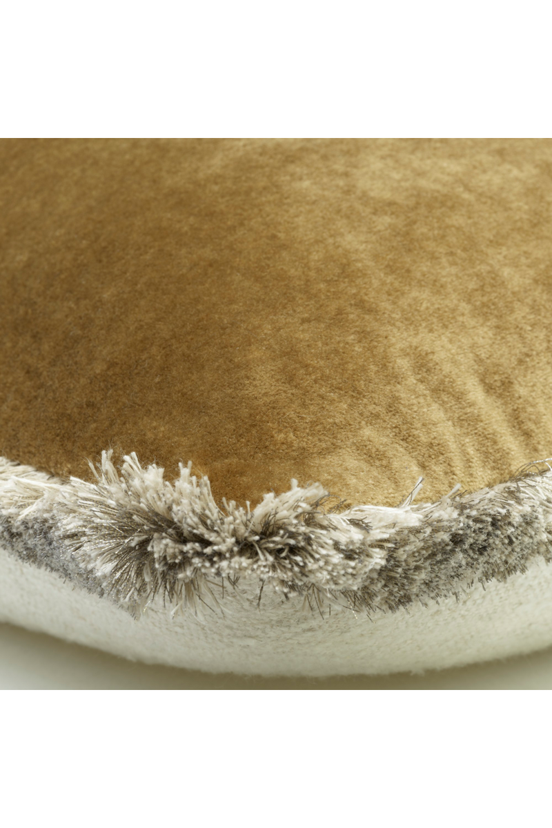 Two-Tone Trimmed Velvet Cushion | Andrew Martin Venetia | Oroatrade.com