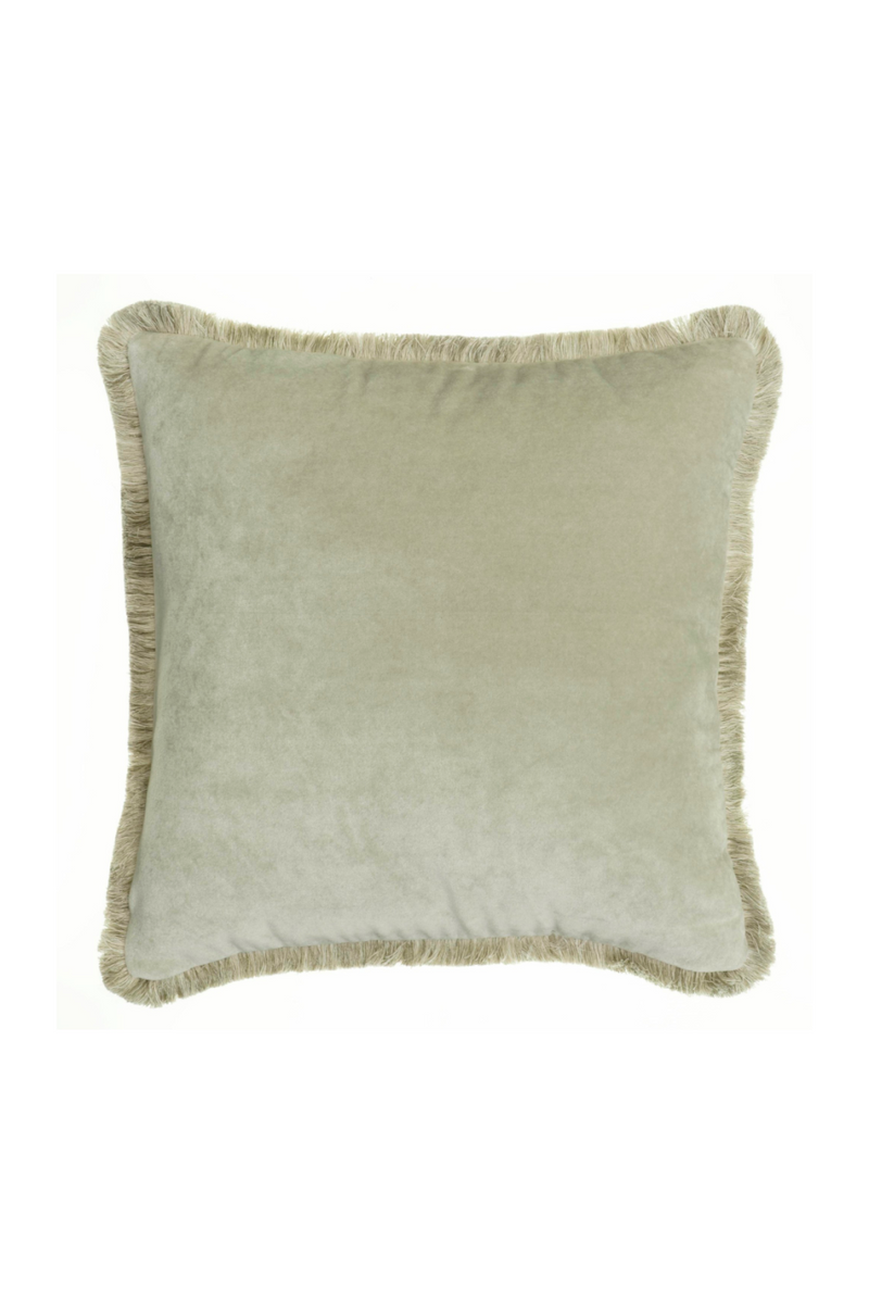 Two-Tone Trimmed Velvet Cushion | Andrew Martin Venetia | Oroatrade.com