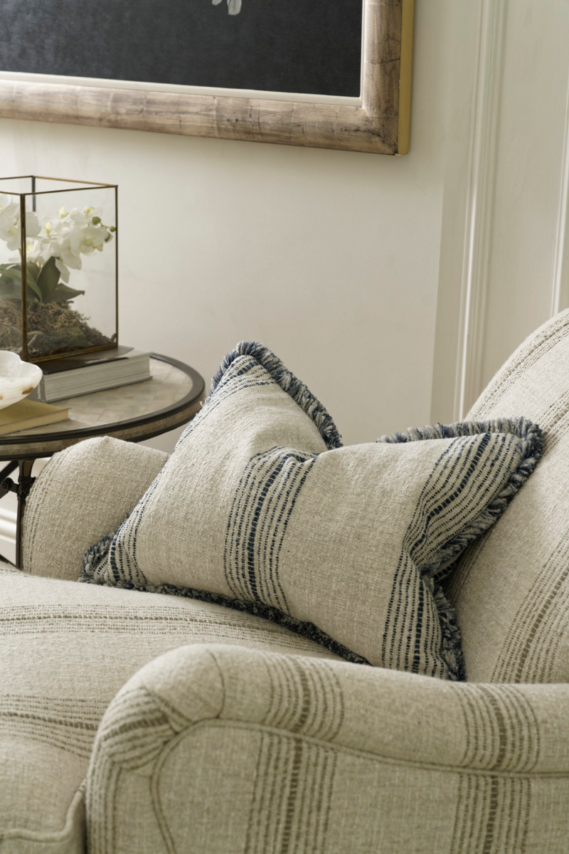 Stripe Linen Rectangular Cushion | Andrew Martin Atrani Otroatrade.com