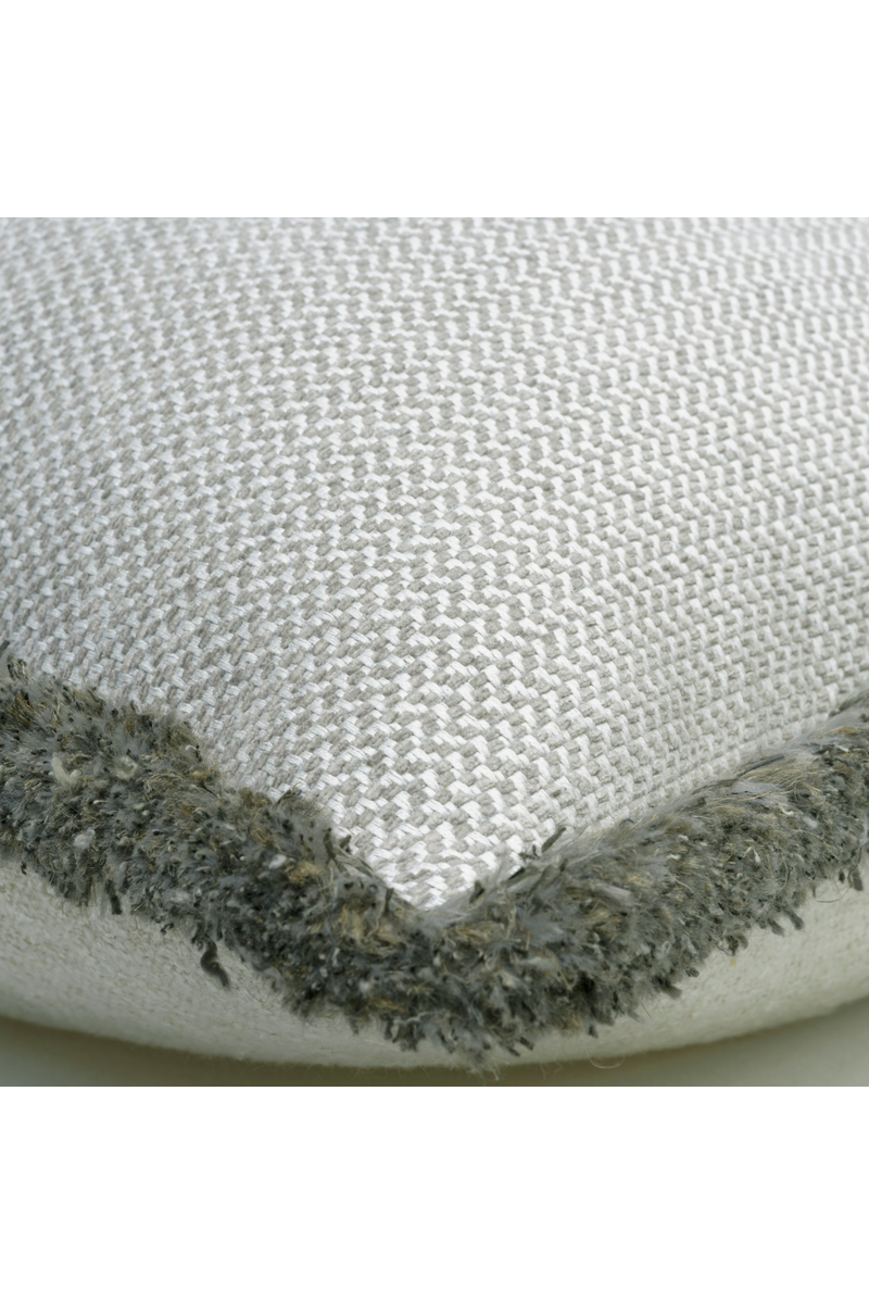 Chenille Herringbone Trimmed Cushion | Andrew Martin Sanremo | Oroatrade.com